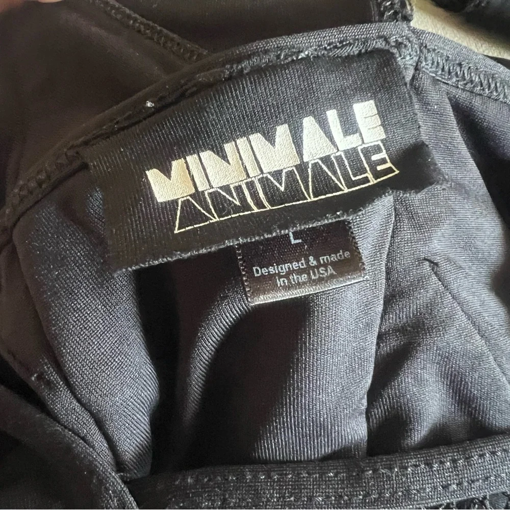 Minimale Animale Mesh Bikini (L) | Black, Retro High Leg - Picture 6 of 7